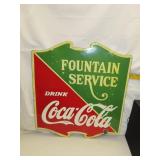 Antique Fountain Service Drink Coca Cola Porcelain