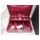 Assorted Jewelry in Box - 1 Bracelet Signed STAR