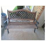 Pickup in Blue Hill 09/12 - Cast Iron & Wood Bench