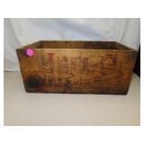 Antique Wood Jell-O Crate = 14" x 8" x 6"