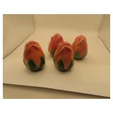 4 Vintage Franciscan Rose Salt & Pepper Shakers