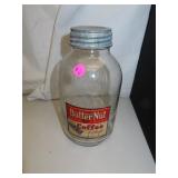 Vintage 2 Pound Butter-Nut Coffee Jar 9&1/4'