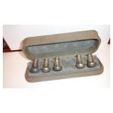 5 Individual Sterling Silver (1&3/8') Shakers