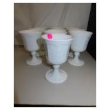 10 Vintage Indiana Harvest Grapes Water Goblets