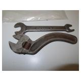 2 Antique Wrenches =Fordson & Robinson -Adjustable