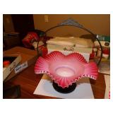 Vintage Bride's Basket Bowl = 11&1/4' wide