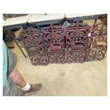 Antiue Fireplace Screen - Very Ornate with Lions