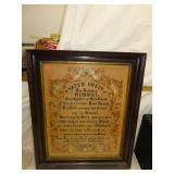 NO SHIPPING -Antique 1880 Needle Point - Lord's