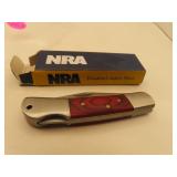 NRA CM1300145 Rosewood Handle Pocket Knife