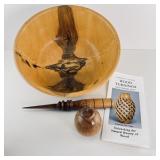 Turned Wood items Signed by Local Artist Harold