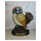 Vintage Cast Iron Owl Doorstop = 12&5/8" x 10&1/2"