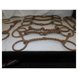 10 Antique Snaffle Bits for Horses Bridal & Reins