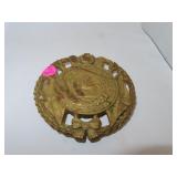 Vintage 1952 Confederate States Brass Trivet - 5"
