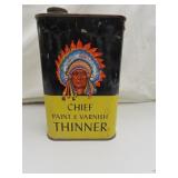 Vintage Chief Paint & Varnish Thinner Quart Can