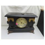 Antique Sessions 8 Day Mantle Clock - Has Key but