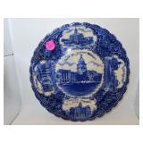 Vintage Flow Blue - Views of Lincoln Nebraska =