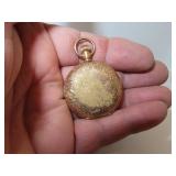Antique Ladies Elgin Hunter Case Pocket Watch =