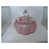 Vintage Souvenir of Tulsa Okla Powder Jar = 5&3/4'