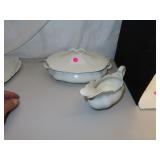 Vintage Johnson Bros. Gravy Boat - Covered Oval