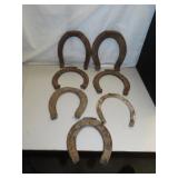 7 Antique Horse Shoes