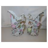 2 Vintage Made in Japan Porcelain Wall Pocket