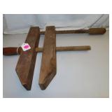 Antique R. Bliss Mfg Co Wood Clamp - 14' x 12'
