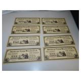 8 American Flyer Toy Cash Register Money - 1 has