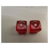 Vintage Bakelite Dice from Laurie's Hotel Casino
