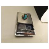 Vintage Turquoise & Silver Ring Size 7.5