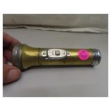 Mid-Century Brass Body Flash Light (takes 2 C