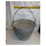 Vintage Galvanized Milk Bucket (some dents) = 13"x