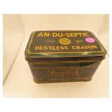 Antique An-Du-Septic Dustless Crayon Crayola Tin