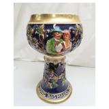 Antique Germany Stoneware Wine Goblet = 9&3/4' x