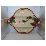 Vintage Franciscan Apple Divided Relish Dish = 12"