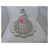 Antique EAPG Covered Butter Dish