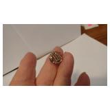 Antique 10K Gold Sorority Seed Pearl Pin