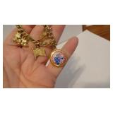 Vintage American Freedom Train Charm Bracelet