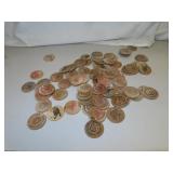 Large Lot of Vintage Wooden Nickels