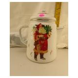 Hallmark Porcelain Enamel Metal Christmas Coffee