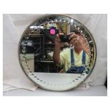 Vintage Beveled Glass Plateau Mirror = 14'