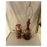 NO SHIPPING - Porcelain & Metal Table Lamp =