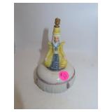 Vintage Crown Top Perfume Bottle Trinket Dish