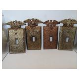 4 Eagle Light Switch Covers = 5&5/8' x 3&1/4'