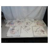 7 Vintage Days of the Week Towels = Cross Stitch &