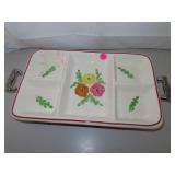 Vintage Divided Dinner Tray - Blue Ridge Pottery