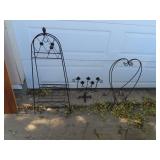 NO SHIPPING - 2 Plant Stands & Wrought Iron