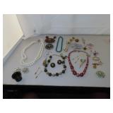 Quart Bag of Necklaces - Brooches & more