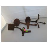 3 Antique Buggy Steps  (Cast Iron)