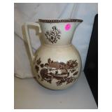 Antique J.F.W. Staffordshire 'Seasons' Pitcher -