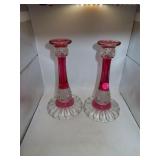 Vintage Candle Holders = 8&1/2'